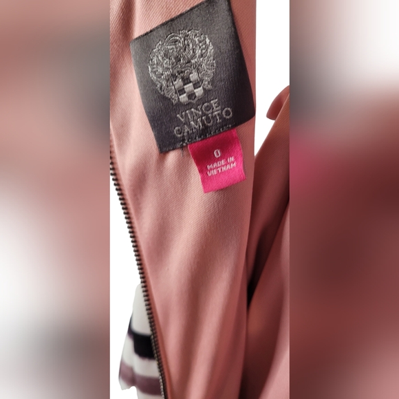 Vince Camuto Women's Geo-Print Fit & Flare Scuba Dress - Picture 7 of 12